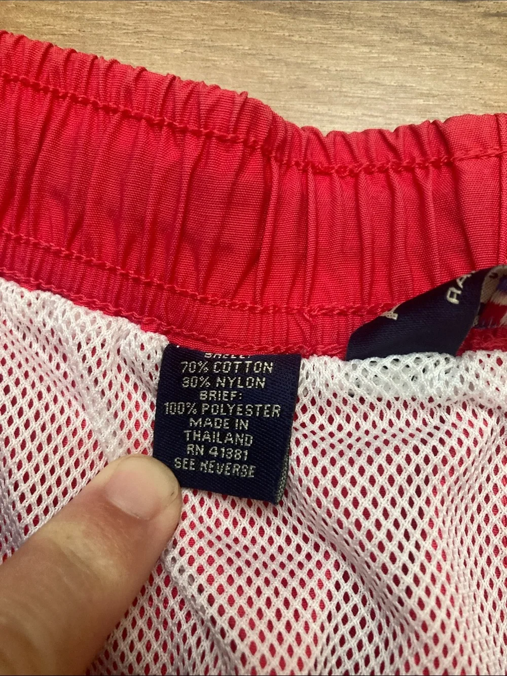 Polo Red Lined Bathing Suit Trunks